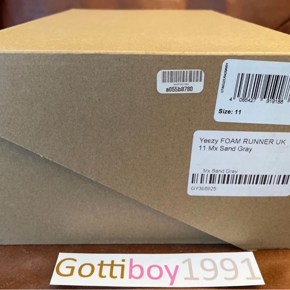 adidas YEEZY FOAM RUNNER 'MX SAND GREY' Size 11 2021 Neopolitan Kanye - Picture 8 of 9